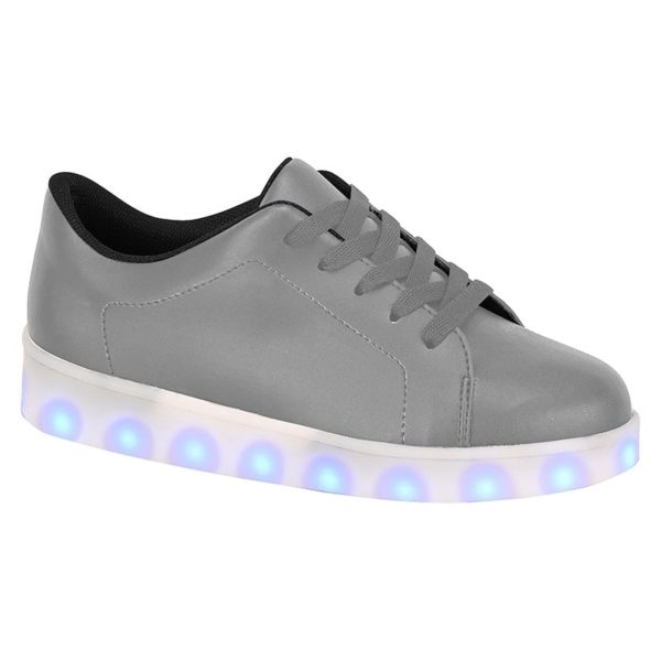 Grey shoes for boys - Molekinho - Lights on