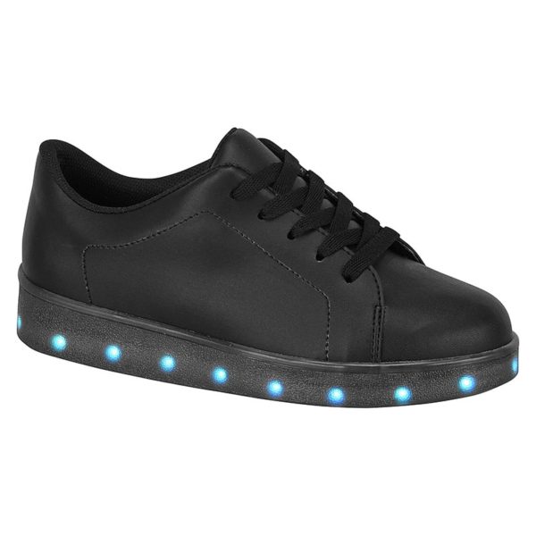 Black shoes for boys - Molekinho - Lights on